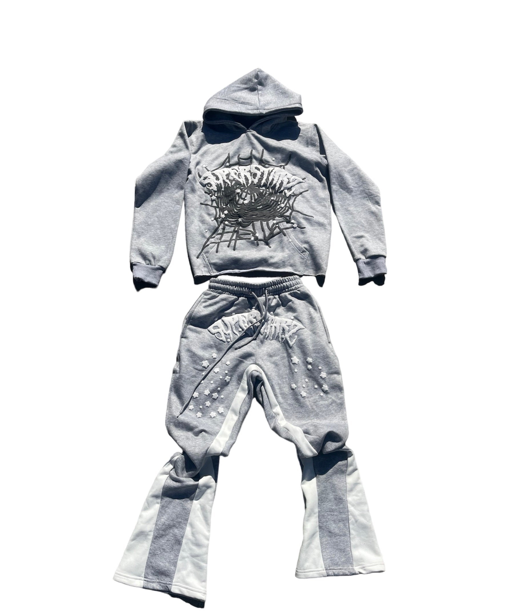GREY “WEB” SWEATSUIT