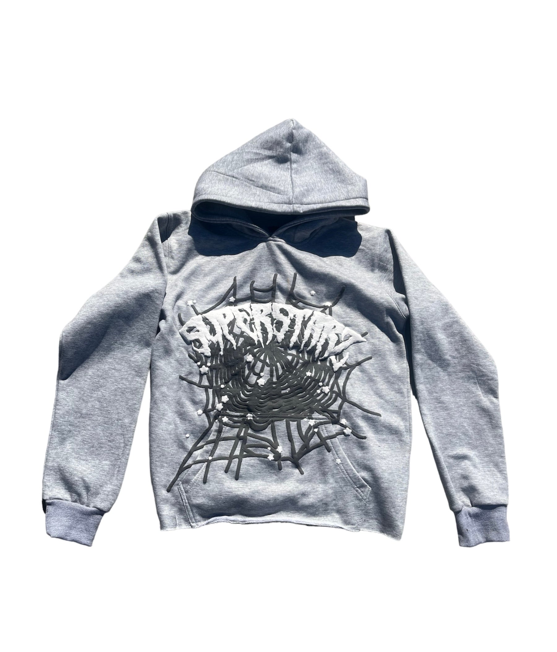 GRAY “WEB” HOODIE